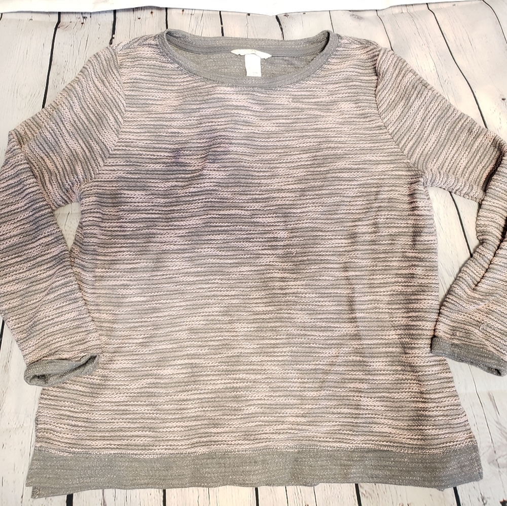 Grey and pink sweater